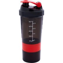 BIDON FITNESS SHAKER 500ML GREY RED PURE 2 IMPROVE