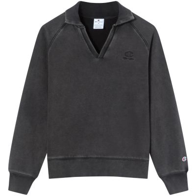 8. Bluza damska Champion Polo Neck Sweatshirt szara 118366 KK001