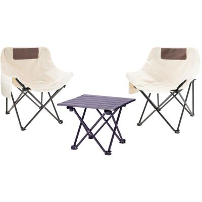 ZESTAW TURYSTYCZNY SKŁADANY 3W1 STOLIK I 2 KRZESŁA REDCLIFFS