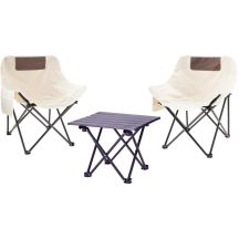 ZESTAW TURYSTYCZNY SKŁADANY 3W1 STOLIK I 2 KRZESŁA REDCLIFFS
