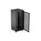 4. Szafa instalacyjna rack stojąca 19" 37U 800X800 czarna drzwi perforowane LCD Lanberg (Flat Pack)