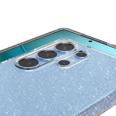 9. Etui Spigen Liquid Crystal na Samsung Galaxy S25 Ultra - przezroczysto-brokatowe