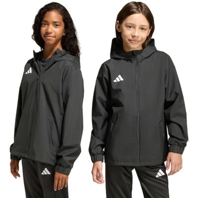 9. Kurtka dla dzieci adidas Entrada 26 All Weather czarna JZ9104