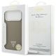 8. Etui Guess Grained Triangle Logo MagSafe na iPhone 17 Pro Max - brązowe