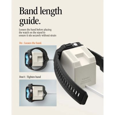 6. Stojak Spigen Classic LS na Apple Watch - beżowy