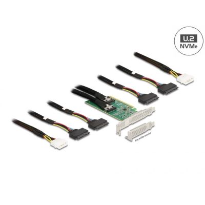 Delock PCI Express 4.0 x16 Karte zu 4 x SFF-8639 N