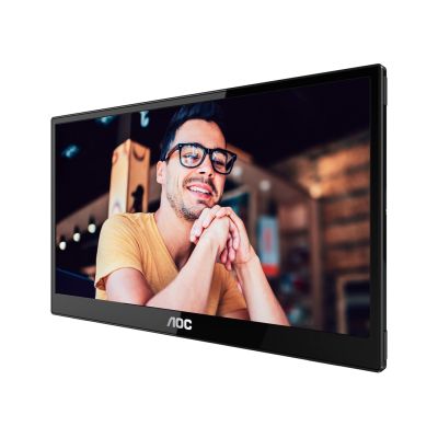 5. AOC 16T3EA przenośny telewizor / monitor Czarny 39,6 cm (15.6") 1920 x 1080 px