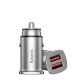 7. Baseus Square inteligentna ładowarka samochodowa 2x USB QC3.0 Quick Charge 3.0 SCP AFC 30W czarny (CCALL-DS01)