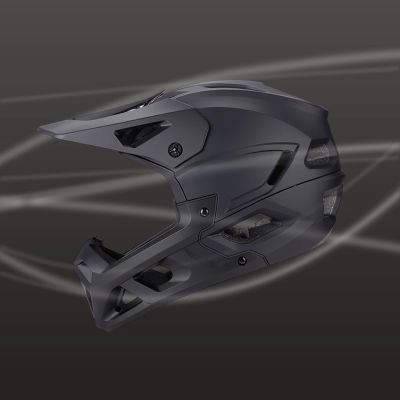 9. Kask rowerowy fullface Wozinsky z odpinanym daszkiem 57-59 cm - czarny