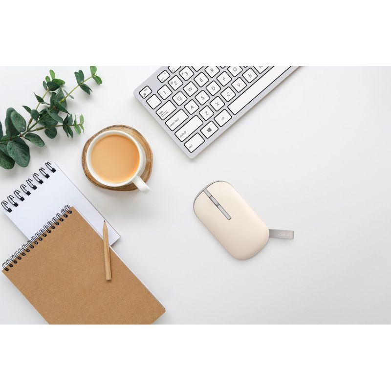 11. ASUS Marshmallow Mouse MD100 myszka Oburęczny RF Wireless + Bluetooth Optyczny 1600 DPI