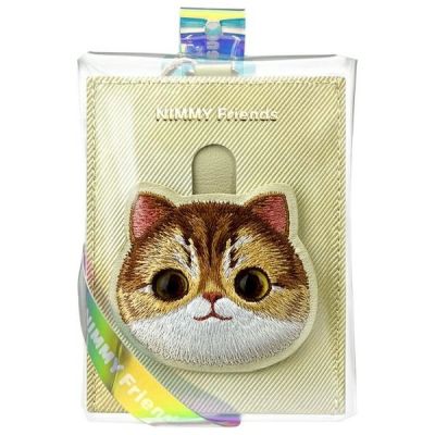 6. Portfel Nimmy Big Eyed Pet 2.0 Cat etui na karty - beżowy