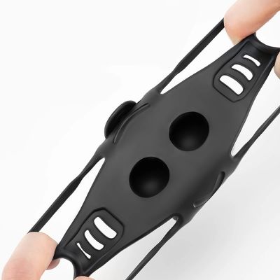 5. Uchwyt rowerowy na telefon Rockbros LF24166 silikonowy 4-7" - czarny