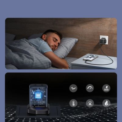 7. Ładowarka sieciowa Joyroom JR-TCG17 45W 2 x- USB-C (wtyczka UK) - czarna