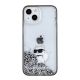 3. Etui Karl Lagerfeld Liquid Glitter Choupette do iPhone 15 - przezroczyste