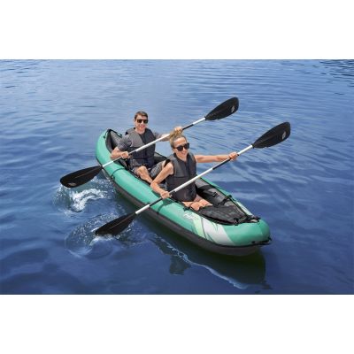 8. Bestway 65052 / 24 kajak sportowy 2 os. Czarny, Zielony, Szary, Miętowy Kopolimer akrylonitrylo-butadieno-styrenowy (ABS), Nylon, Poliester, Polipropylen (PP), Polichlorek winylu (PVC) Nadmuchiwany kajak
