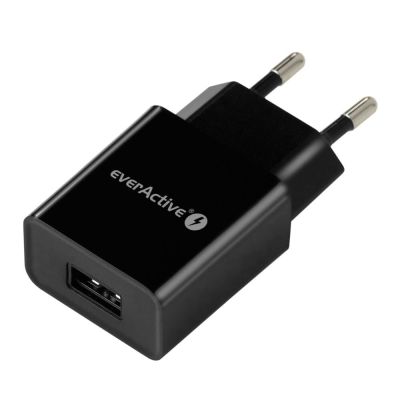 2. EVERACTIVE ŁADOWARKA USB 1 PORTOWA, 1A, TECHNOLOGIA IQ SMART CHARGING - ŁADUJE URZĄDZENIA MAKSYMALNYM DLA NICH PRĄDEM SC100B