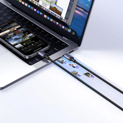 4. Kabel Ugreen USB-C do USB-C PD 240W 3m - czarny