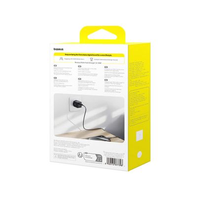 8. Ładowarka sieciowa Baseus Palm 30W z kablem USB-C 60W 1 m - czarna