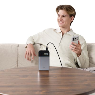 23. Powerbank Cuktech PB150S 100W 15000mAh - szary