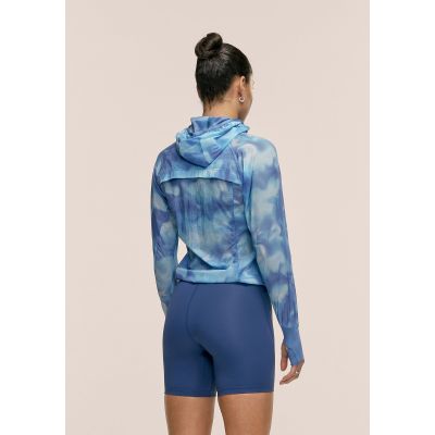 6. Kurtka damska CASALL Breeze Printed Running Jacket kolor granatowy