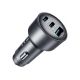 3. Ładowarka samochodowa Joyroom JR-CCN19 65W 2x USB-C + USB-A - ciemnoszara