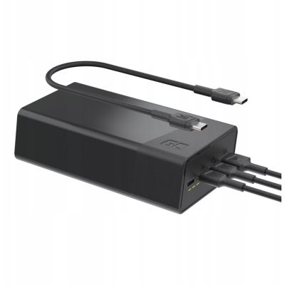 5. Powerbank Greencell PowerPlay 30 - czarny 30 000mAh, 22,5W, 4 porty