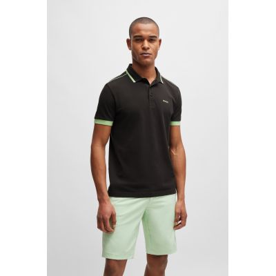 4. Koszulka Polo męska BOSS Paddy 1 Charcoal regular fit czarna (50512995-016)