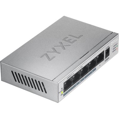 11. Switch Zyxel GS1005-HP 5p PoE (PoE+: 4) 60W Unmanaged Gigabit