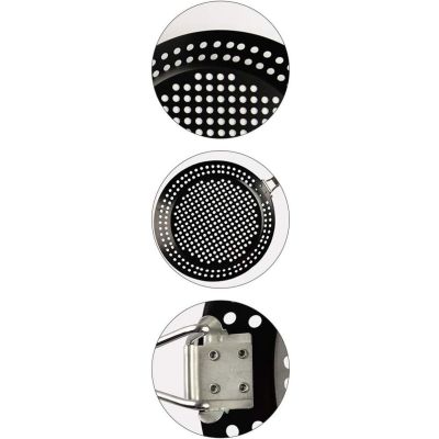 6. PATELNIA DO GRILOWANIA ZE SKŁADANYM UCHWYTEM NON STICK CZARNA