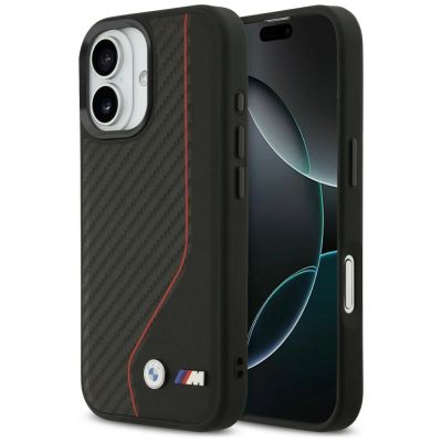 9. Etui BMW M Carbon Line & Logo MagSafe na iPhone 17 - czerwone