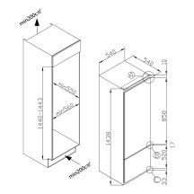 Lodówka do zabudowy AMICA BK2265.4i(E)