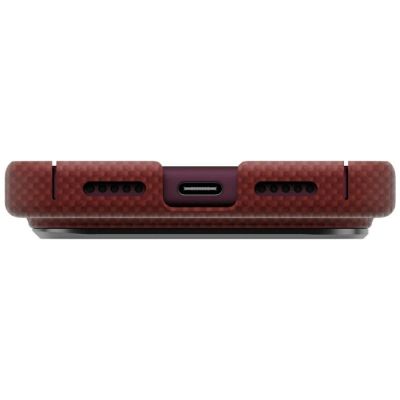 4. Etui UNIQ Keva EDGE Magclick Charging na iPhone 18 Pro / 17 Pro - czerwone