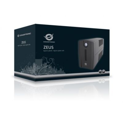 3. Zasilacz awaryjny UPS Conceptronic 850VA/480W/4xIEC/HID USB/RJ45in/Out/AVR sw