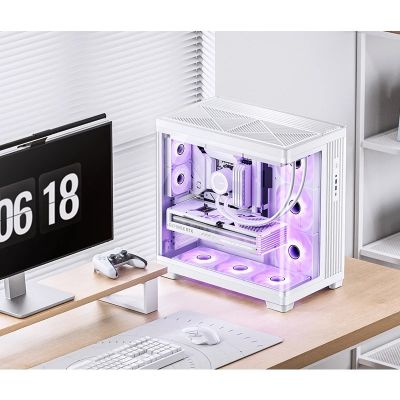 2. Jonsbo TK-4 Gehäuse, Midi-Tower, ATX, Tempered Glass - weiß
