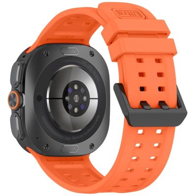2. Pasek Tech-Protect Silicone Air na Samsung Galaxy Watch Ultra 47 mm - pomarańczowy