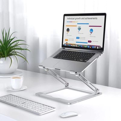 5. Podstawka Tech-Protect ULS400 uniwersalna rozkładana na laptop do 17" - srebrna