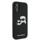 4. Etui Karl Lagerfeld Silicone nauble Heads Print MagSafe na iPhone 16 Plus - czarne