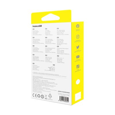 8. Kabel Baseus Free2Draw CB000084 zwijany USB-C - Lightning / USB-C / micro USB 100W 1.1m - czarny