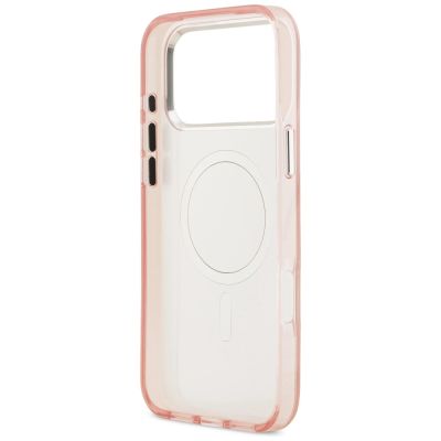 7. Etui Karl Lagerfeld IML Aquarelle Choupette & Logo MagSafe na iPhone 17 Pro - różowe
