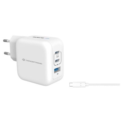 4. Conceptronic ALTHEA17W ładowarka do urządzeń przenośnych Uniwersalne Biały Prąd przemienny Szybkie ładowanie Wewnętrzna