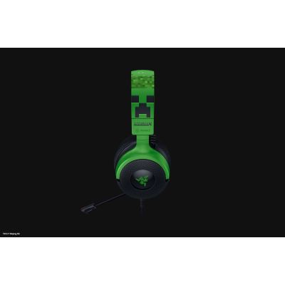 2. Zestaw słuchawkowy Razer Gaming Kraken V4 X przewodowe nauszne z mikrofonem edycja Minecraft
