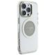4. Etui Guess IML Metal Colored Circle Classic Logo MagSafe na iPhone 16 Pro - szare