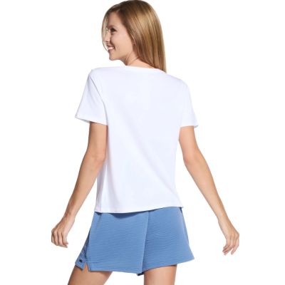 3. Skechers Signature V-Neck Tee TP167-WHT Białe L