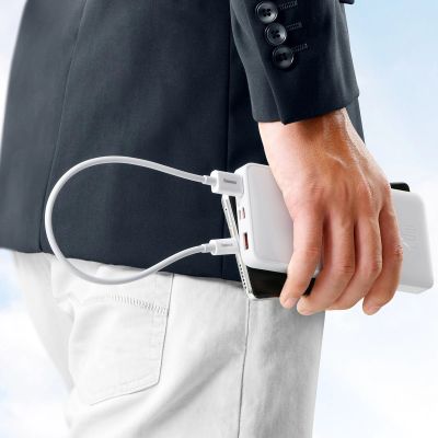 8. Kabel Baseus Superior Series 100W USB-A - USB-C 0,25m - biały