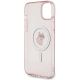 7. Etui Karl Lagerfeld IML Choupette MagSafe na iPhone 15 Plus - różowe
