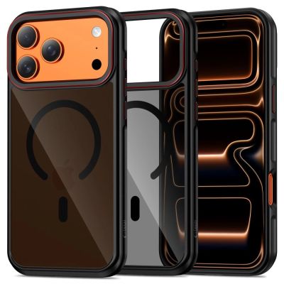 Etui Tech-Protect MagHybrid MagSafe na iPhone 17 Pro Max - czarno-czerwone