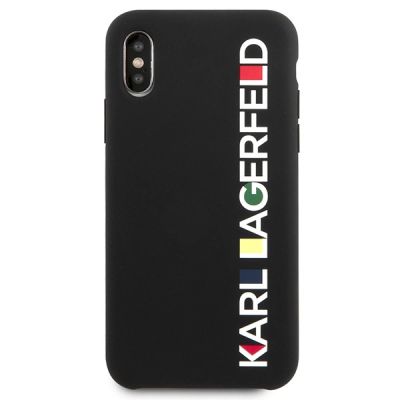 3. Etui Karl Lagerfeld Glossy Bauhaus na iPhone X / XS - czarne