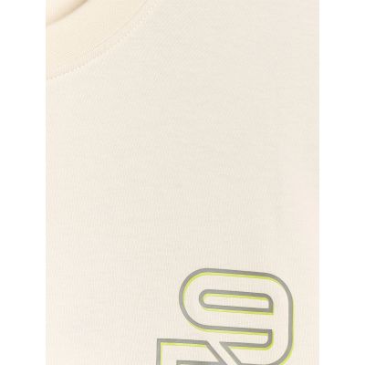 7. T-shirt oversize z nadrukiem męski 4F 4FRAW25TTSHM3220-11S