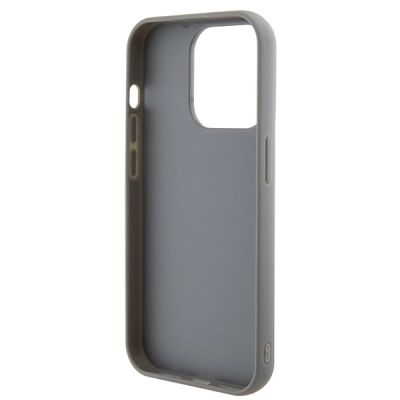 7. Etui Guess Sequin Script Metal na iPhone 15 Pro - srebrne