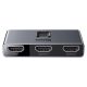 5. Baseus dwukierunkowy przełącznik rozdzielacz splitter switcher HDMI - 2x HDMI 4K / 30 Hz szary (CAHUB-BC0G)